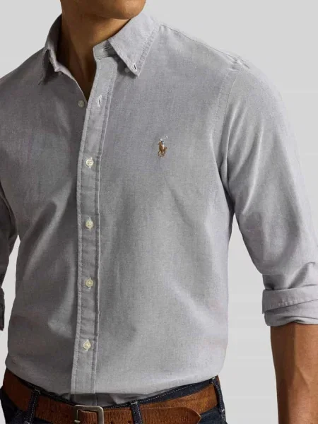 Koszula casualowa o kroju regular fit z czystej bawełny Polo Ralph Lauren granatowa