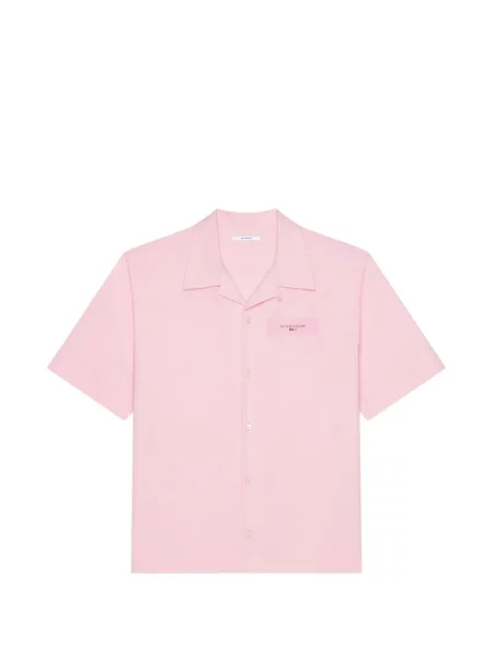 Cămașă Givenchy cu imagine din poplin roz