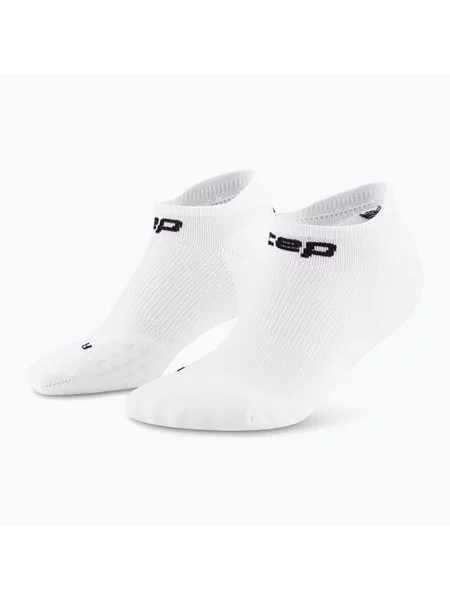 Kompresní ponožky CEP Run No Show white bílé
