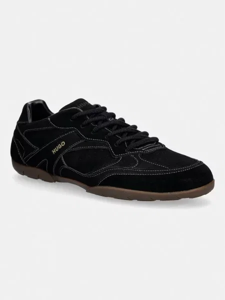 HUGO Keeston sneakers pentru bărbați din piele întoarsă negru