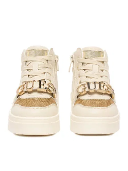 Sneakersy Guess Écru
