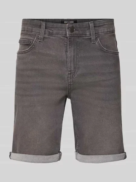 Bermudy o kroju regular fit z mieszanki bawełny z dodatkiem model PLY' Only & Sons