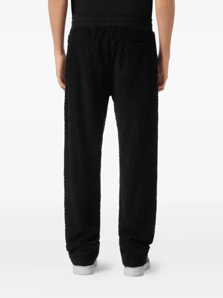 Žakárové kalhoty Philipp Plein černé