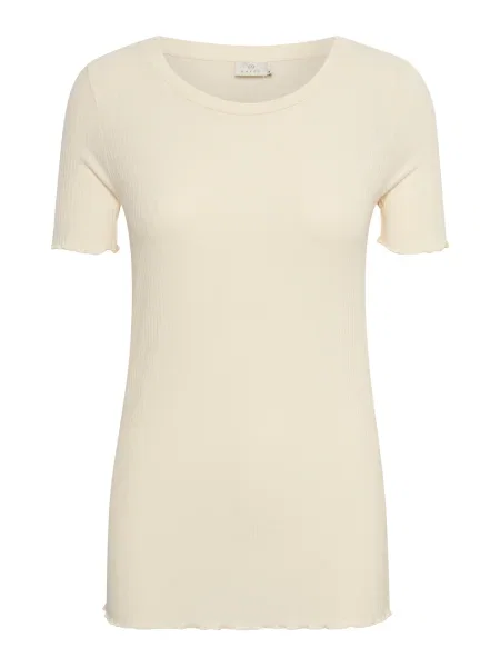 Kaffe Tricou KADrew lână alb