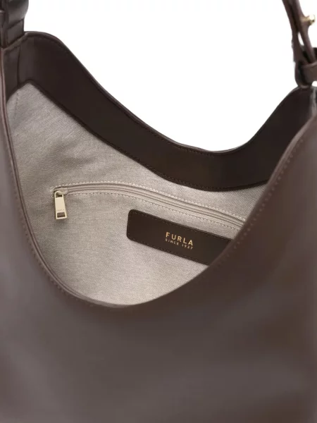 Geanta de piele Furla din piele maro