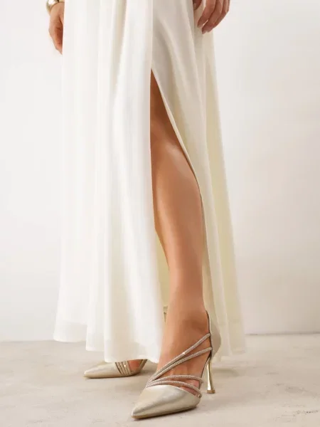 Pantofi stiletto Jaenlith Aurii