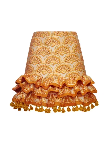 Mała mały spódnica mini La Doublej żółta