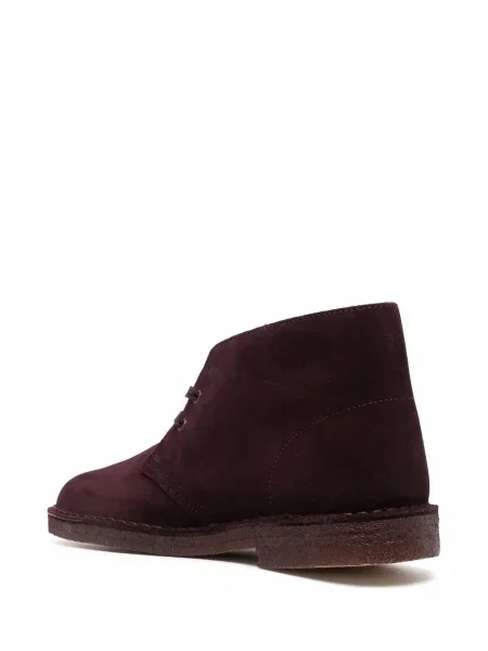 Μποτάκια Clarks Originals με κορδόνια σουέντ μωβ