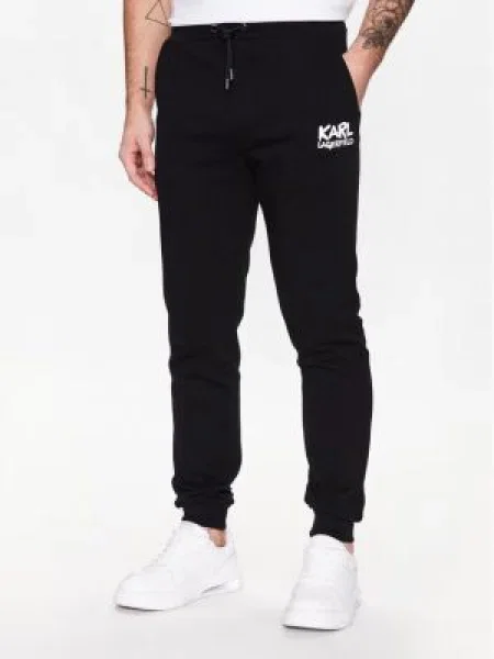 KARL LAGERFELD Pantaloni trening Regular Fit negru