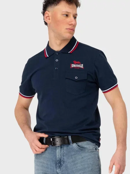 Шкіряний ремінь Lonsdale чорний