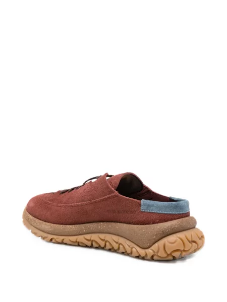 Papuci tip mules Birkenstock 1774 din piele de căprioară roșu