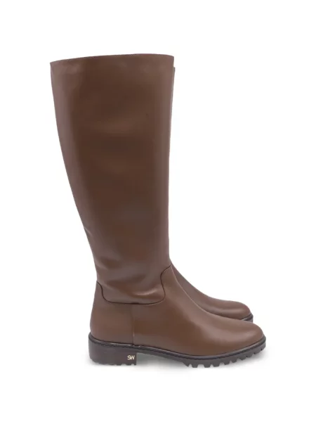 Botine Stuart Weitzman din piele maro