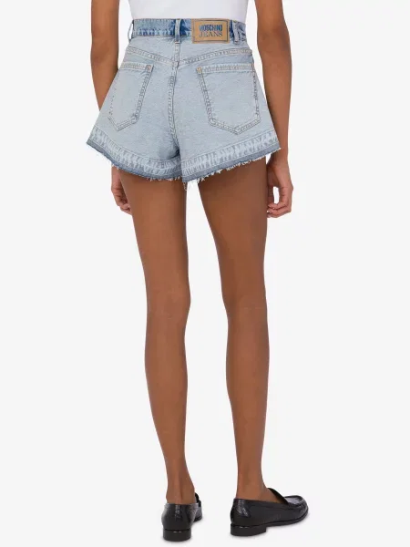 Джинсовые шорты Moschino голубые