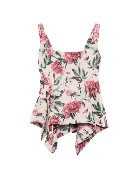 Top Marques'almeida peplum ružičasta