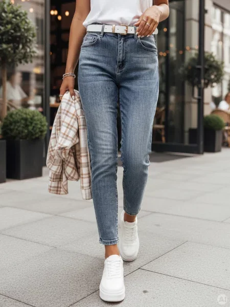 Spodnie jeansowe regular fit LOVANCIO Dstreet niebieskie