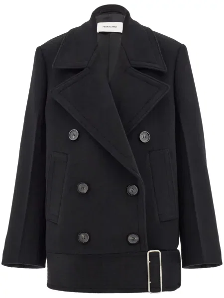 Płaszcz Ferragamo czarny