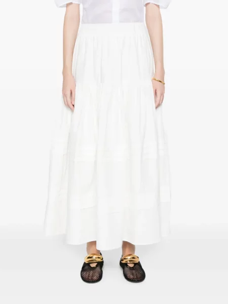 Maksi maxi sijonas Jcsophie pakopinis balta