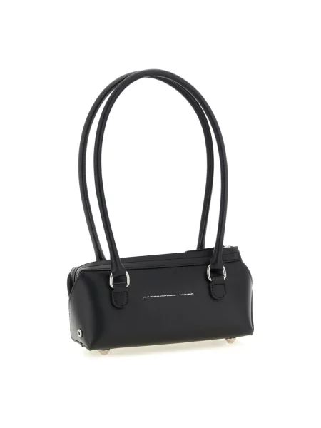 Torebka bagietka Mm6 Maison Margiela skórzana czarna