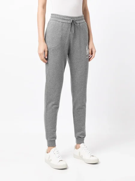 Pantaloni sport Armani Exchange cu imagine gri