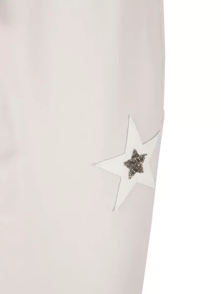 Spodnie Lorena Antoniazzi z naszywkami szare