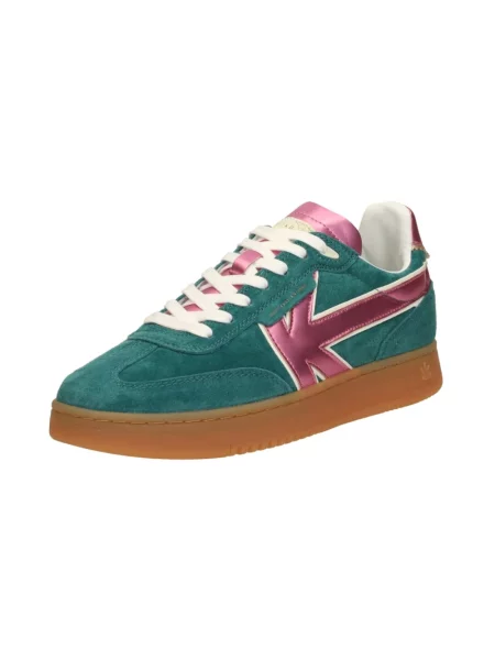 Sneakersy Kaotiko skórzane zielone