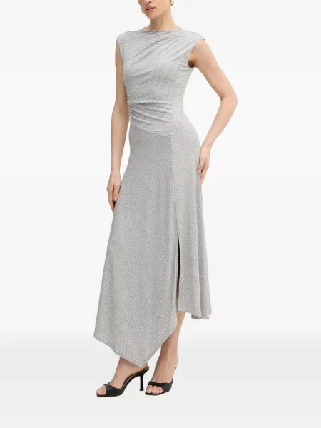 Rochie Guess cu dungi asimetrică gri