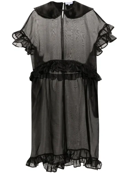 Rochie Ioana Ciolacu cu volane de costum negru