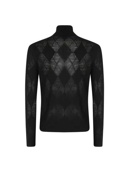 Sweter z golfem Ballantyne wełniany czarny