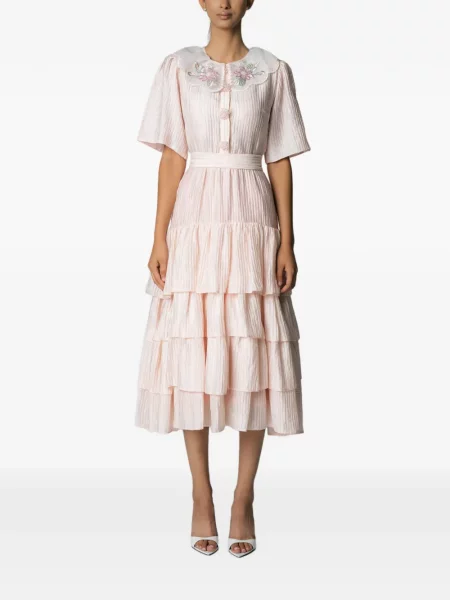 Rochie midi Miau By Clara Rotescu roz