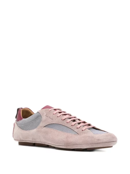 Sneakerși Paul Smith din piele de căprioară roz