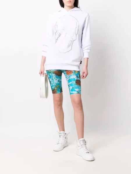 Raštuotos šortai Philipp Plein mėlyna