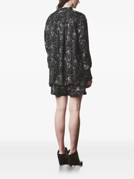 Cămașă Thom Krom cu imagine negru