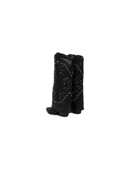 Kovbojská obuv Steve Madden černé
