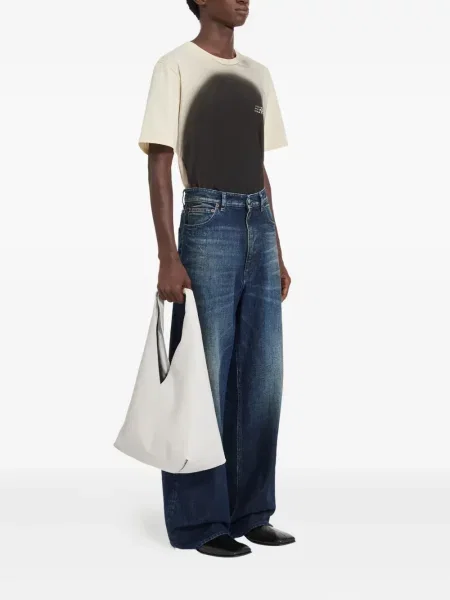 Kalhoty Mm6 Maison Margiela s 5 kapsami modré