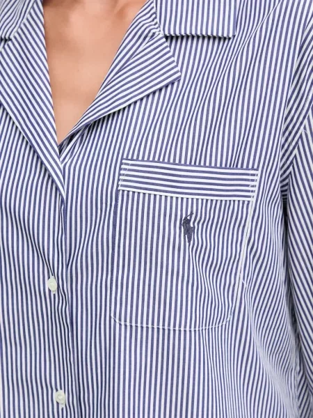 Prugaste hlače Polo Ralph Lauren na rese plava