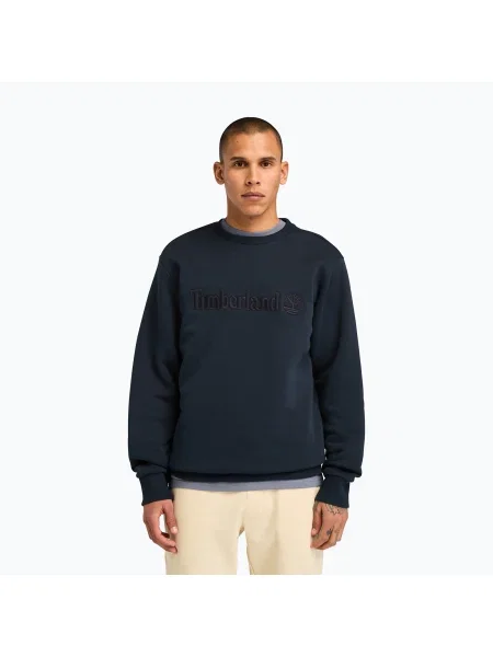 Hanorac crewneck Timberland cu broderie