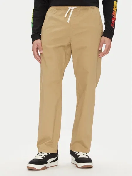 Element Штани з тканини Chillin Classic коричневий