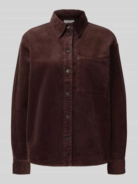 Bluzka z długim rękawem o kroju relaxed fit z mieszanki bawełny Marc O'polo Denim