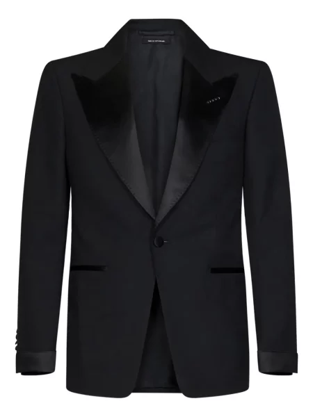 Geacă Tom Ford de lână negru