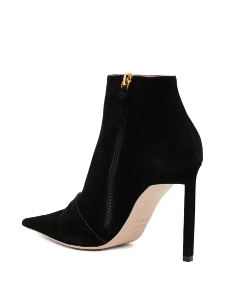 Botine Tom Ford cu vârf ascuţit negru