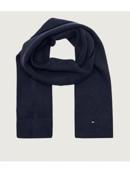 Tommy Hilfiger Șal cu adaos de lână alb