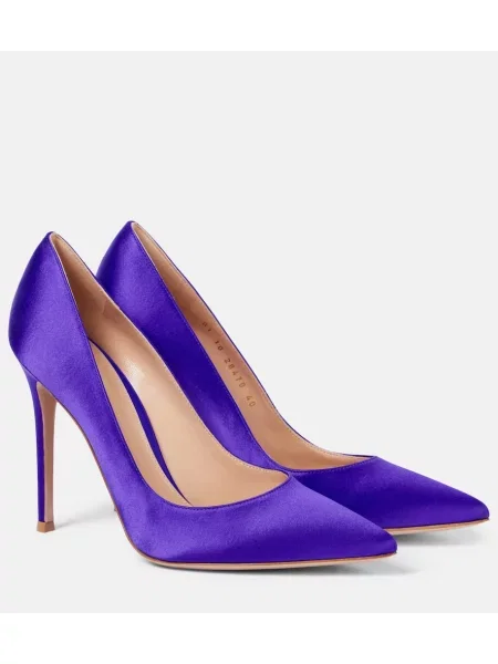 Satenaste salonarji Gianvito Rossi vijolična