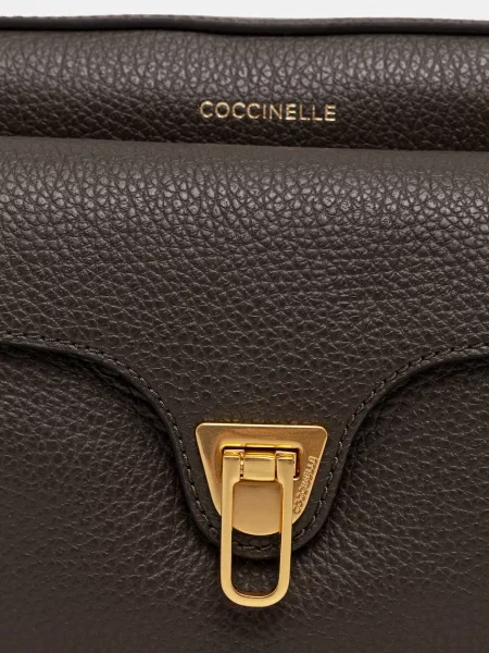 Coccinelle чанта crossbody дамска от кожа BEAT SOFT зелено