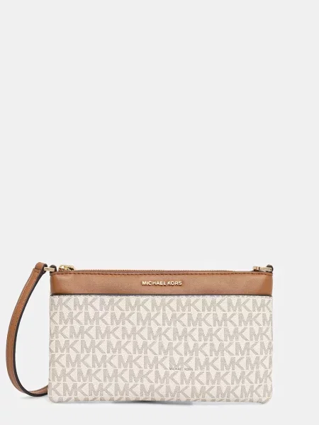 Kopertówka Michael Michael Kors z autografem biała