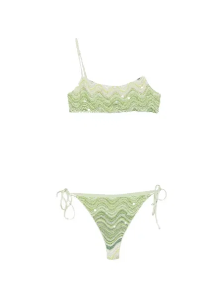 Bikini Mc2 Saint Barth cu paiete verde