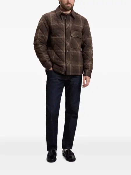 Matlasat cămașă Woolrich în carouri maro