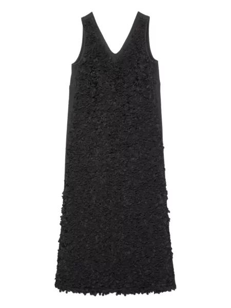 Sukienka Muller Of Yoshiokubo z dekoltem w serek garniturowa czarna