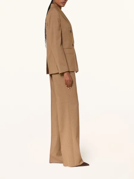 Max Mara Studio Marlene Kalhoty Cambusa velbloudí bílá