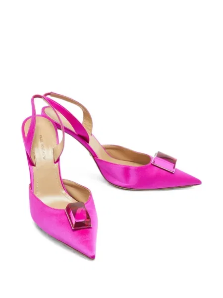 Pantofi cu toc Paul Andrew slingback roz