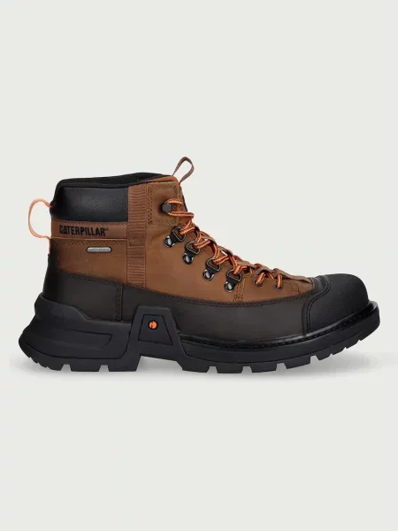 Botine Cat Footwear din piele maro